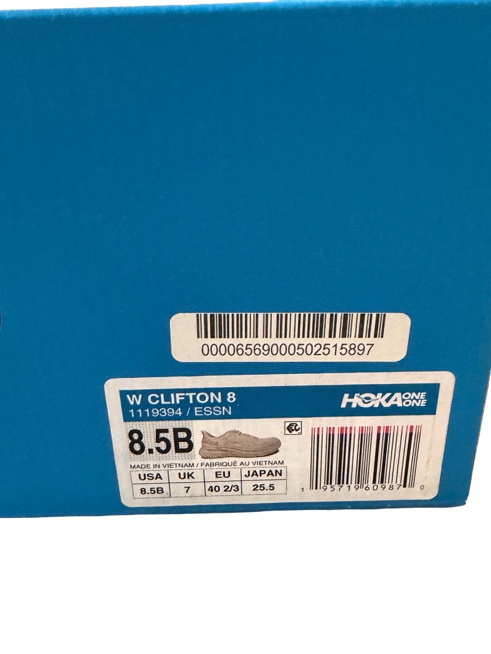 HOKA One One Clifton 8 Running Shoes Eggnog Shifting Sand 8.5 - Picture 13 of 13